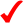 red check mark